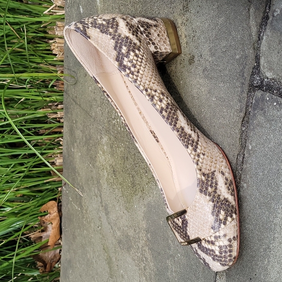Coach Isla snake print leather pump heels - Picture 10 of 16